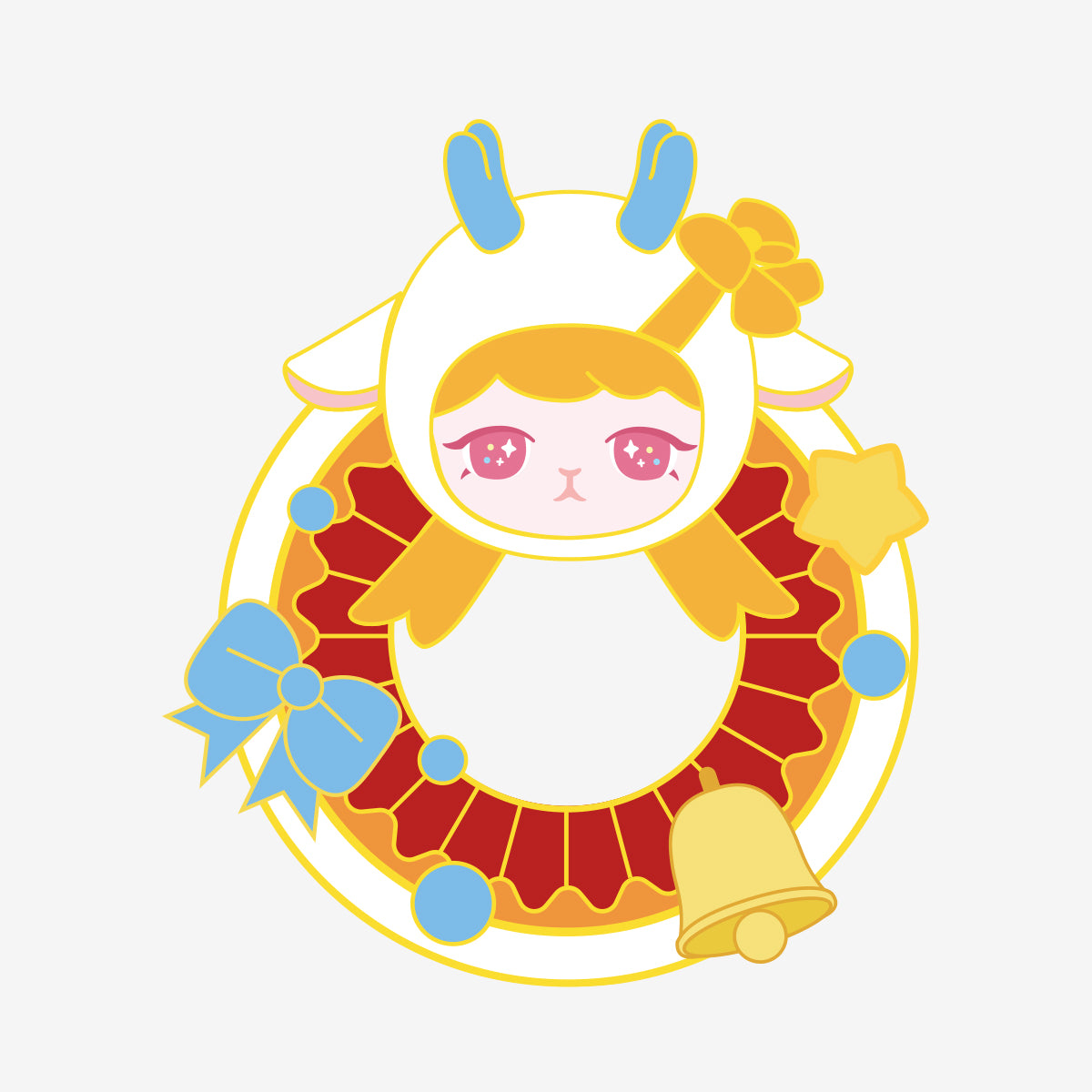 POP MART Bunny Christmas Series-Badge [1 Blind Box] - Fugitive Toys