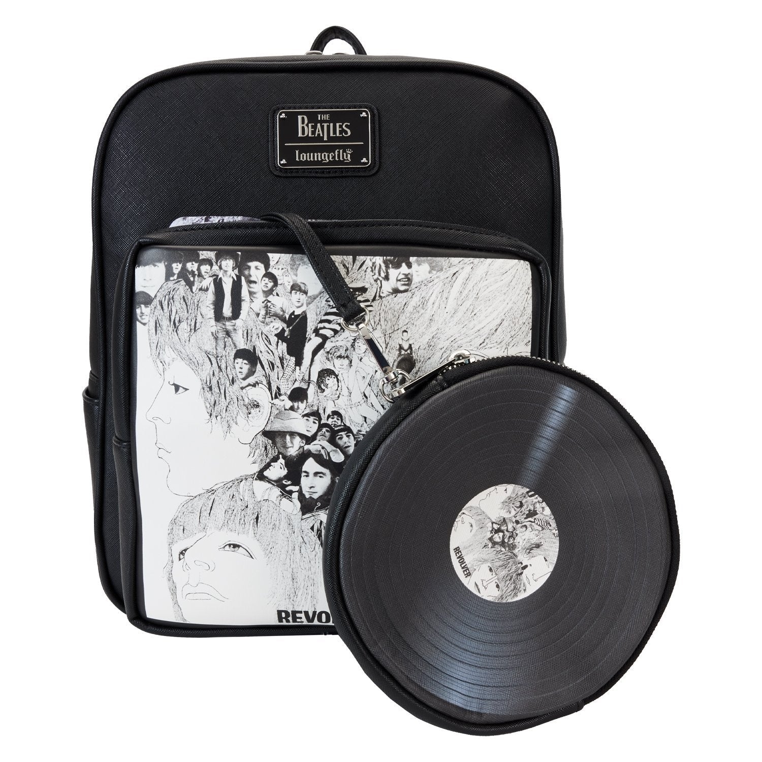 Loungefly x The Beatles Revolver Album Mini Backpack with Record Pouch - Fugitive Toys