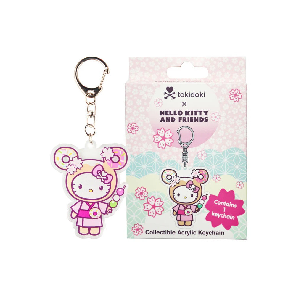 Tokidoki x Hello Kitty & Friends Cherry Blossom Acrylic Keychain [1 Blind Box] - Fugitive Toys