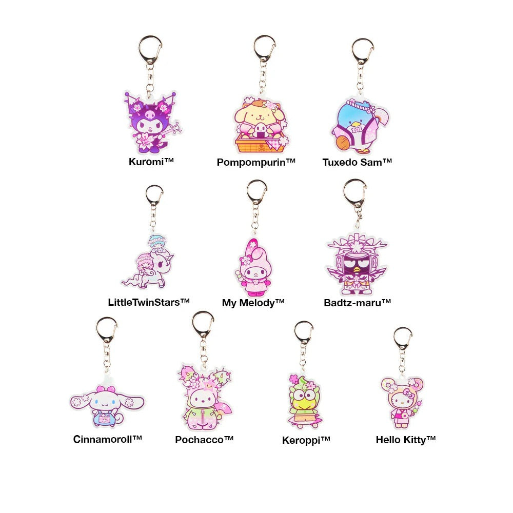 Tokidoki x Hello Kitty & Friends Cherry Blossom Acrylic Keychain [1 Blind Box] - Fugitive Toys