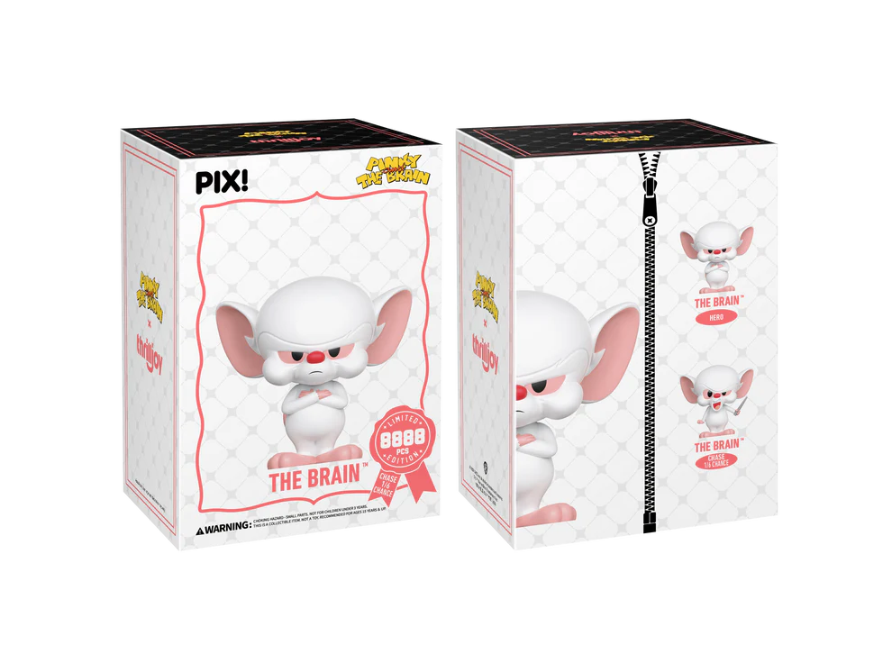 Thrilljoy PIX! The Brain Pondering World Domination [Pinky and the Brain] [LE8888] - Fugitive Toys