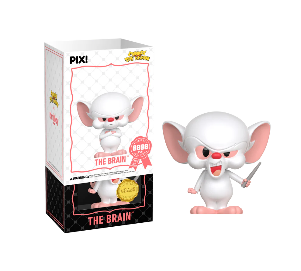 Thrilljoy PIX! The Brain Pondering World Domination [Pinky and the Brain] [LE8888] - Fugitive Toys