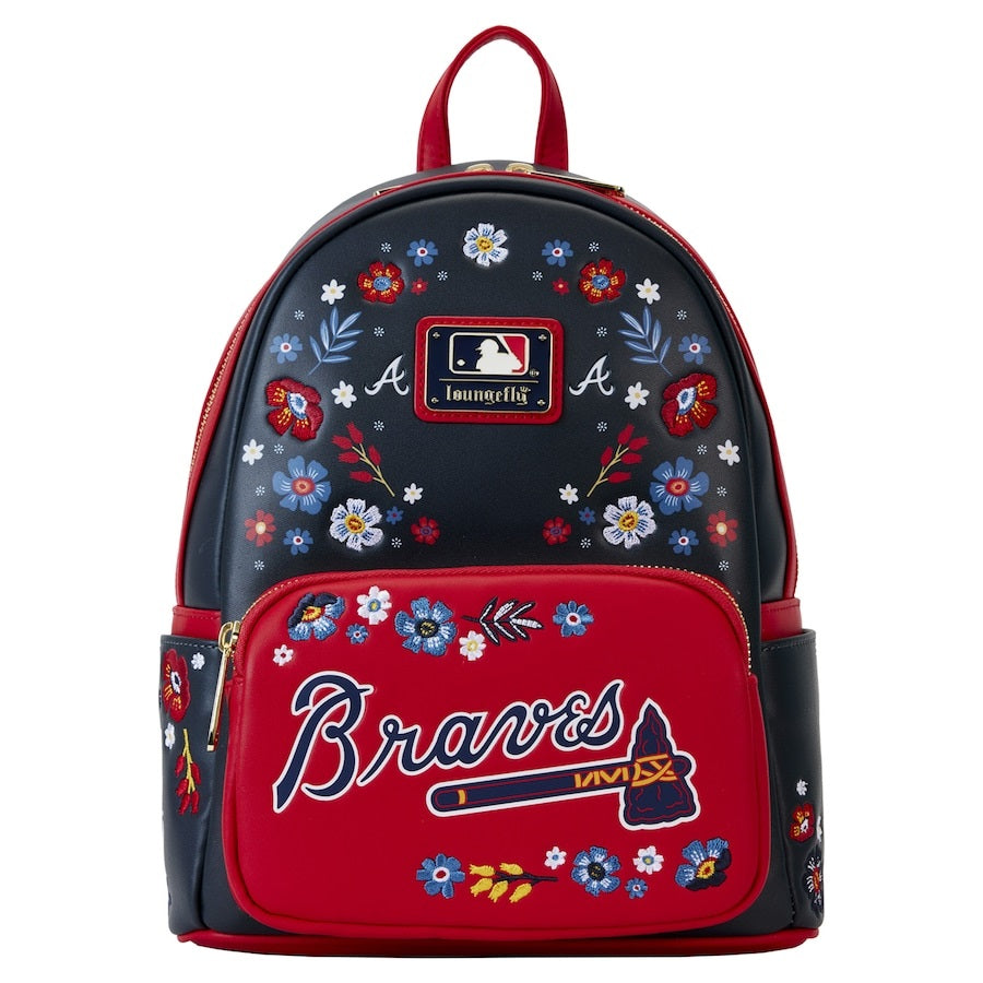 Loungefly x MLB Atlanta Braves Floral Mini Backpack - Fugitive Toys