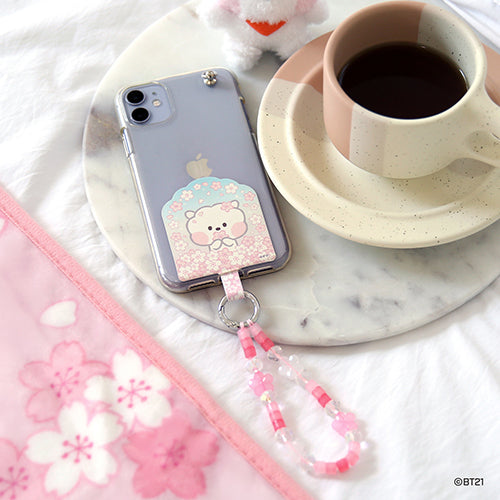BT21 Phone Tag Holder Cherry Blossom - RJ - Fugitive Toys