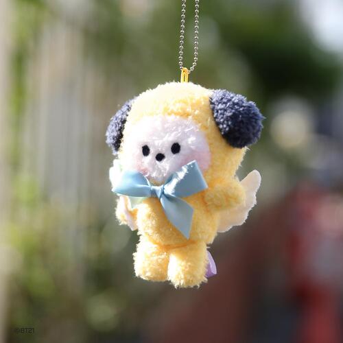 BT21 Minini Angel Plush Keyring - Chimmy - Fugitive Toys