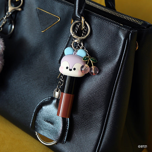 BT21 Minini Face Lip Balm Holder Keyring - Mang - Fugitive Toys