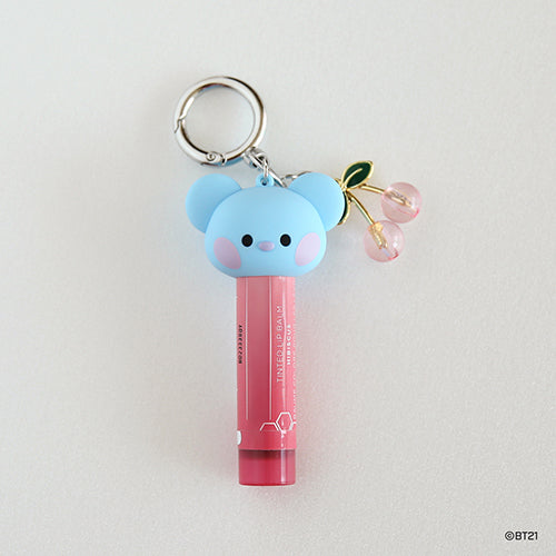 BT21 Minini Face Lip Balm Holder Keyring - Koya - Fugitive Toys