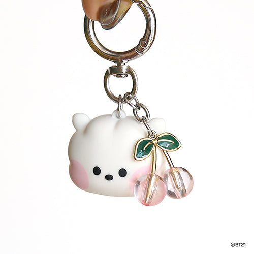 BT21 Minini Face Lip Balm Holder Keyring - RJ - Fugitive Toys