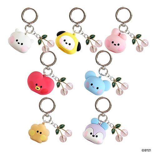 BT21 Minini Face Lip Balm Holder Keyring - Shooky - Fugitive Toys