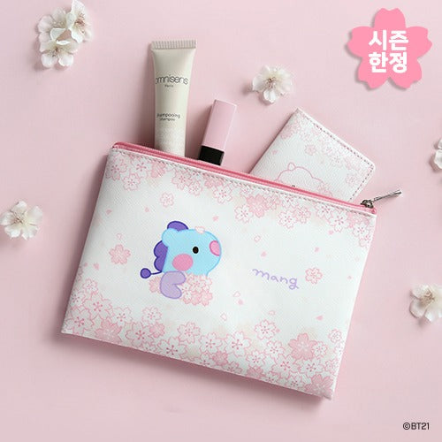BT21 Cherry Blossom Minini Zipper Pouch Mang