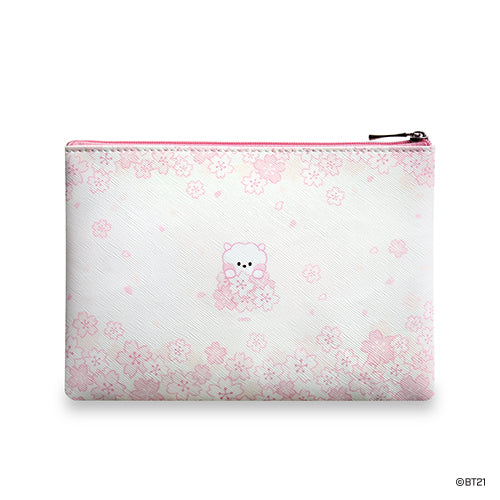 BT21 Cherry Blossom Minini Zipper Pouch - RJ - Fugitive Toys