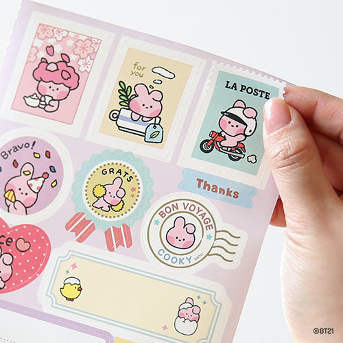 BT21 Minini Removable Gift Sticker - Cooky - Fugitive Toys