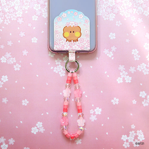 BT21 Phone Tag Holder Cherry Blossom - Shooky - Fugitive Toys