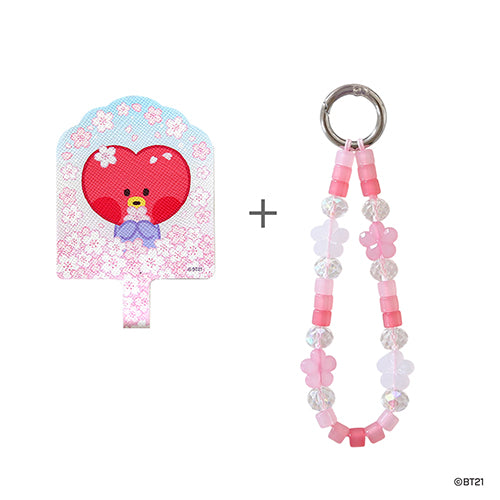 BT21 Phone Tag Holder Cherry Blossom - Tata - Fugitive Toys