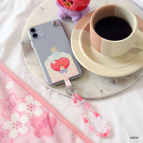 BT21 Phone Tag Holder Cherry Blossom - Tata - Fugitive Toys