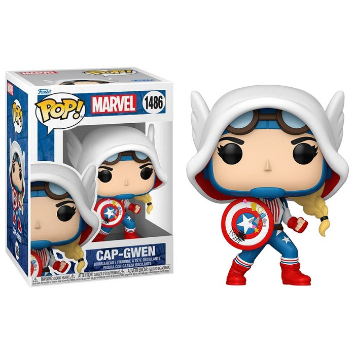 Marvel Spider-Gwen: Gwen-Verse Pop! Vinyl Figure Cap-Gwen [1486] - Fugitive Toys