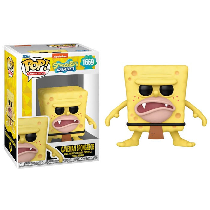 Spongebob Squarpants 25th Anniversary Pop! Vinyl Figure Caveman Spongebob [1669] - Fugitive Toys