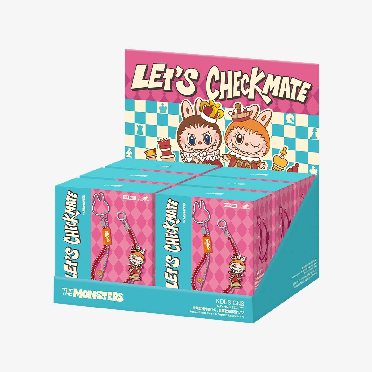 POP MART THE MONSTERS Labubu Let's Checkmate Series-Pendant