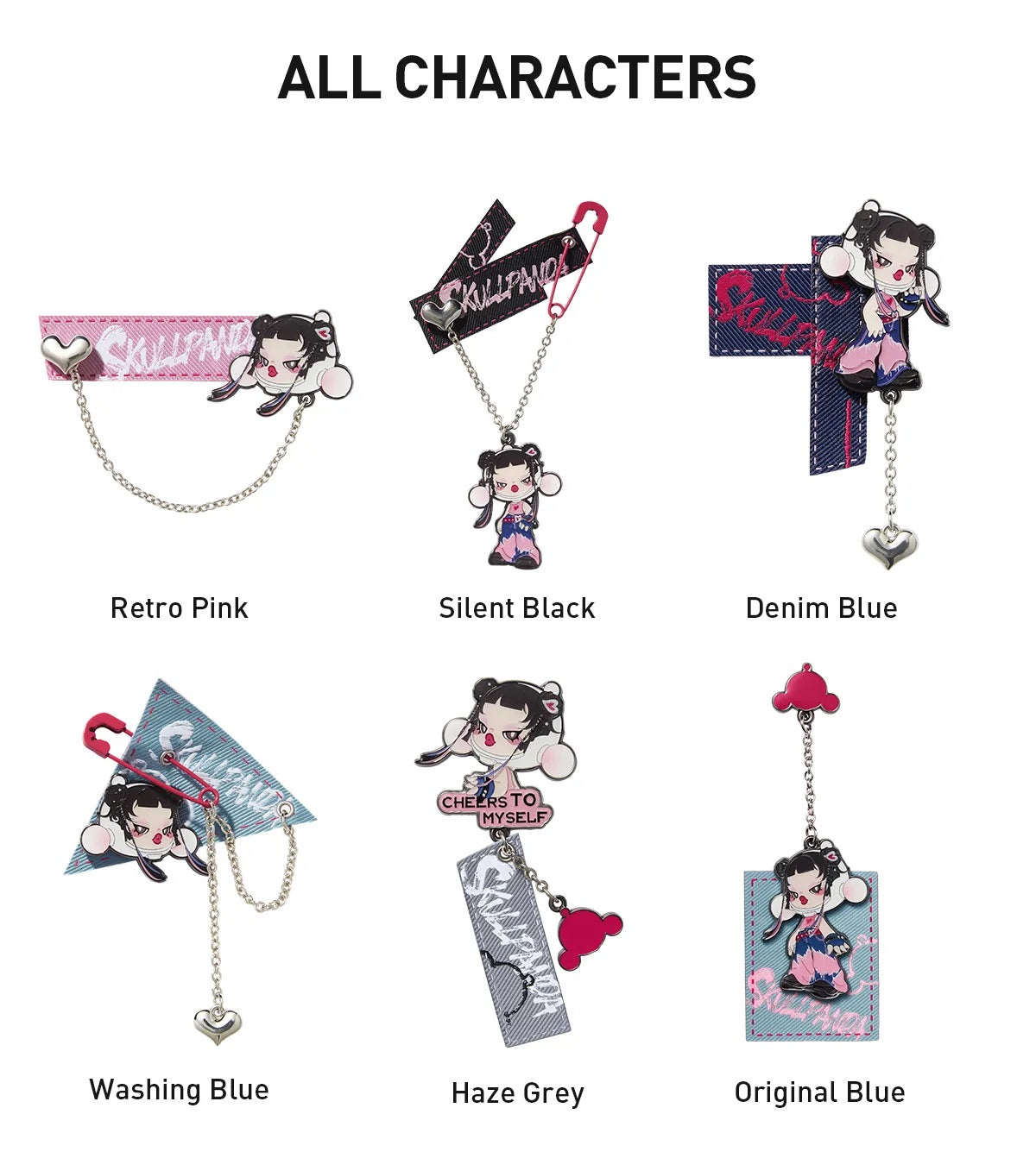 POP MART SKULLPANDA CHEERS TO MYSELF SERIES-Badge Pendant [1 Blind Box] - Fugitive Toys