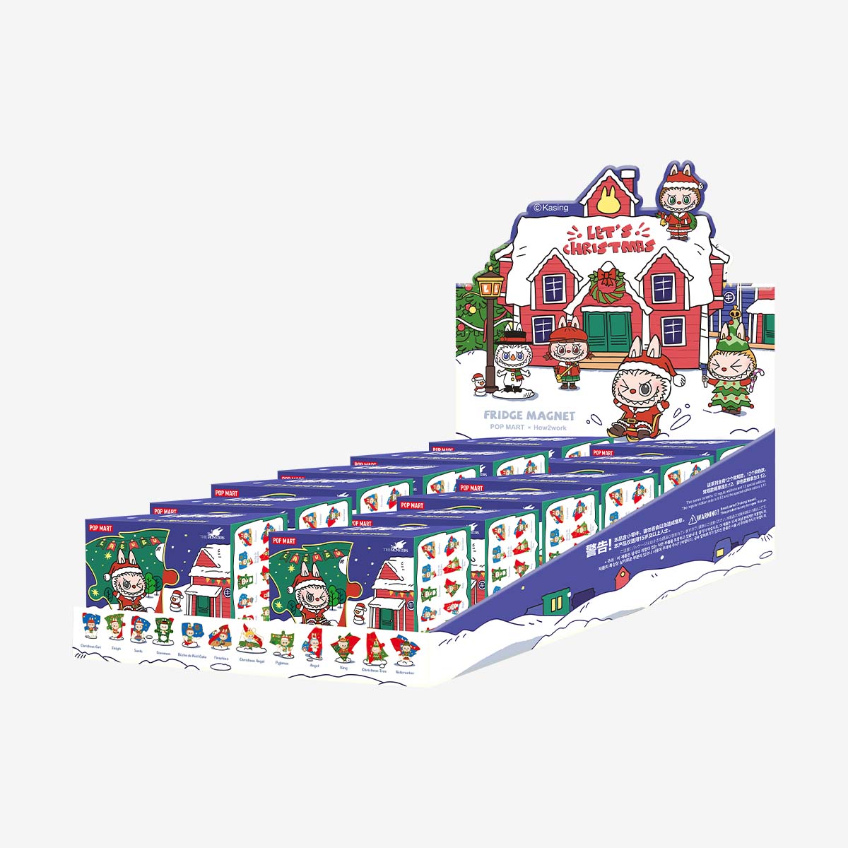 POP MART THE MONSTERS Let's Christmas Series-Fridge Magnet  [1 Blind Box] - Fugitive Toys