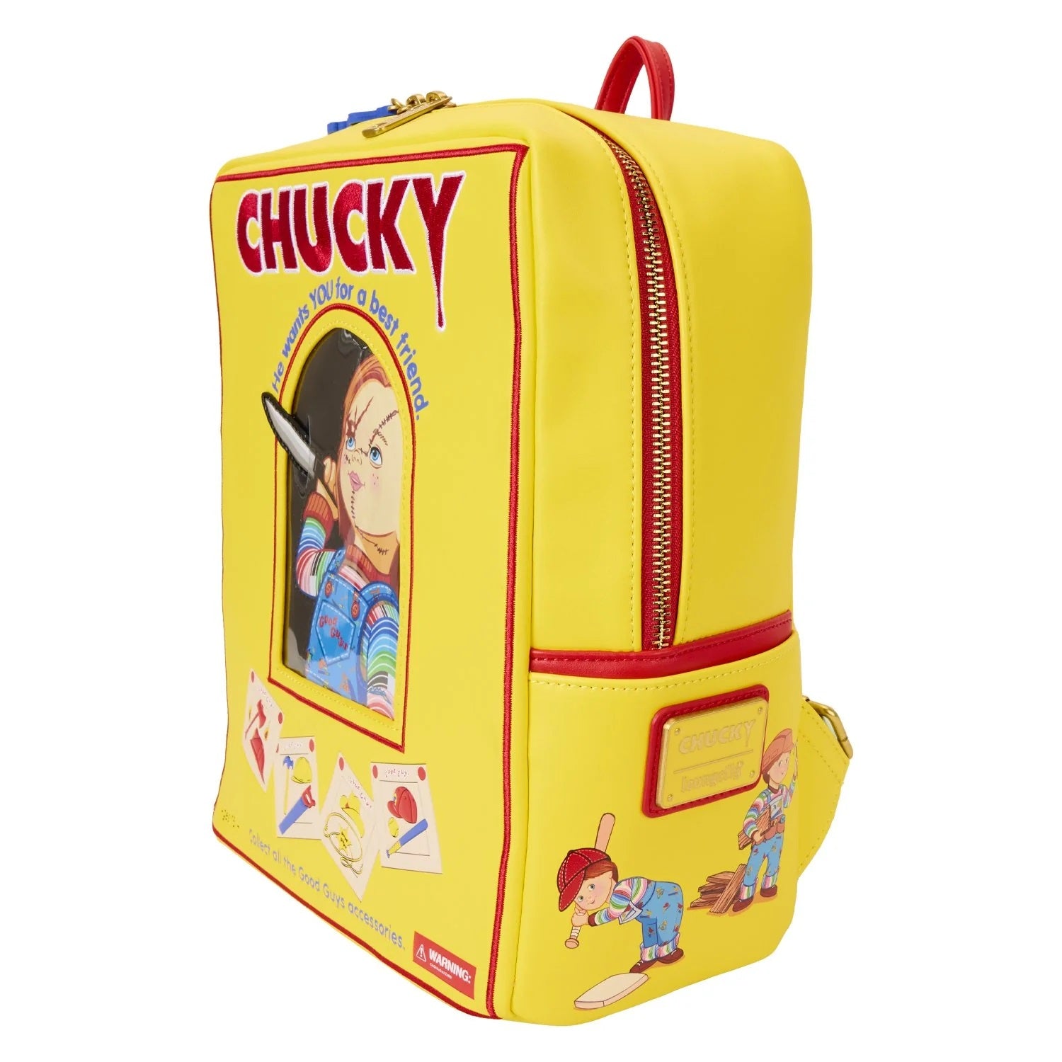 Loungefly x Chucky Good Guys Box Mini Backpack - Fugitive Toys