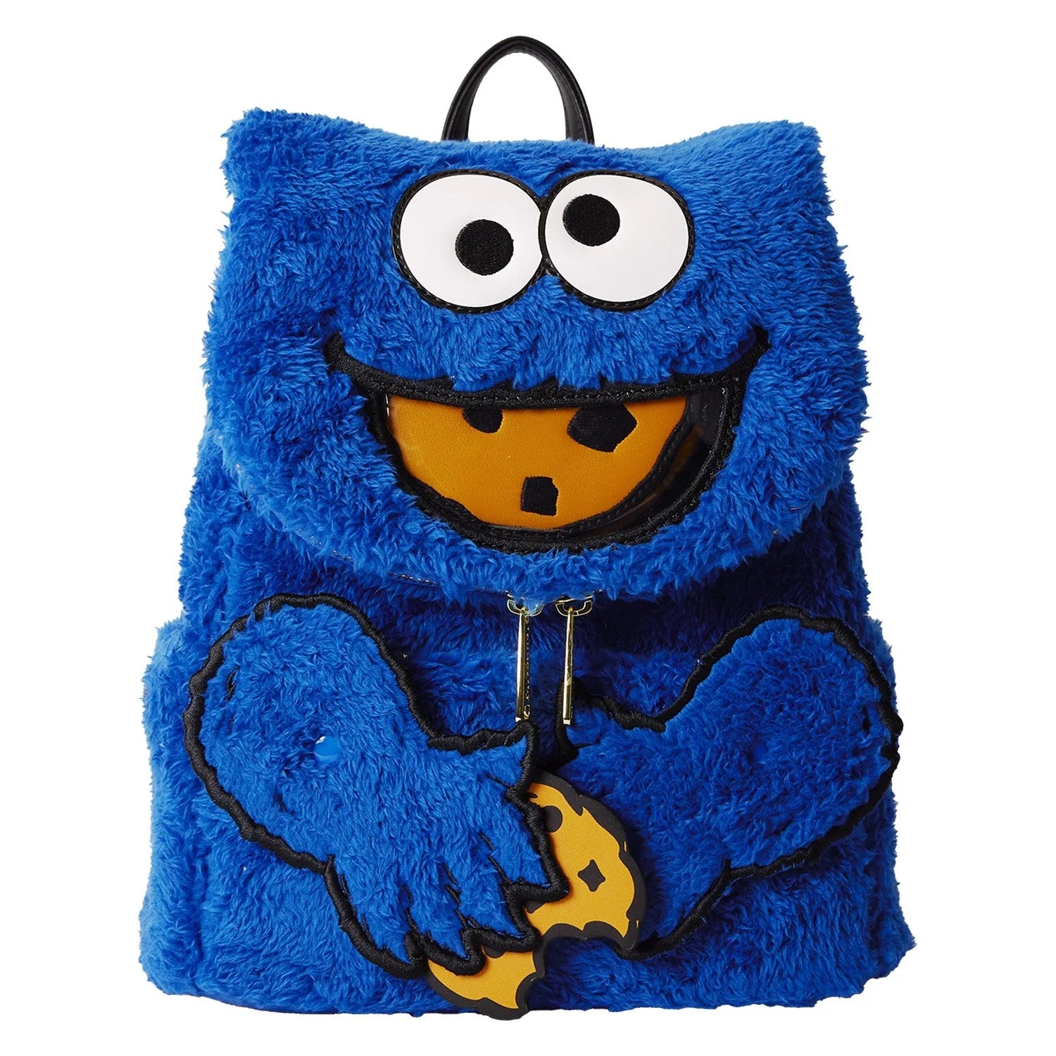 Loungefly x Sesame Street Cookie Monster Plush Cosplay Mini Backpack With Coin Bag - Fugitive Toys