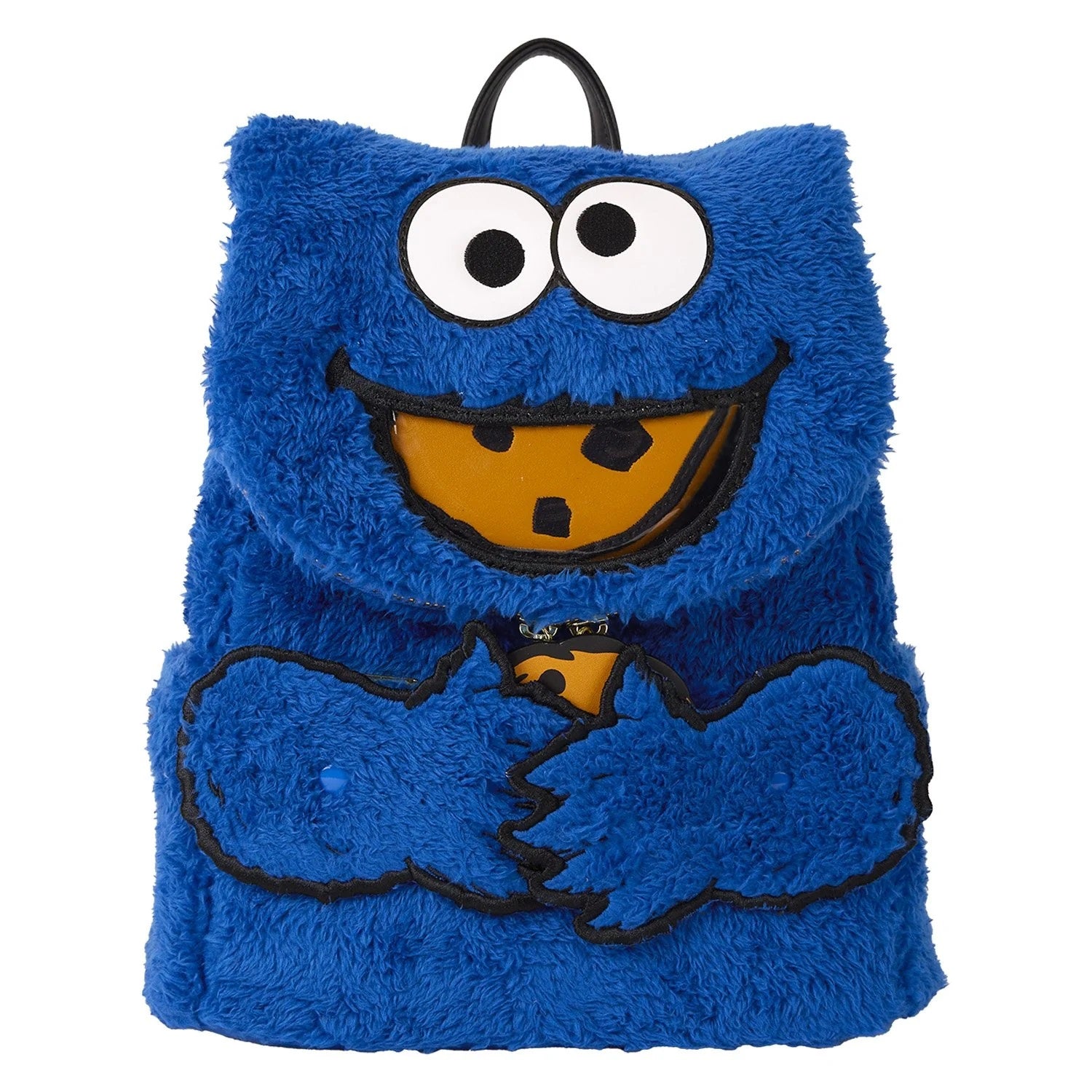 Loungefly x Sesame Street Cookie Monster Plush Cosplay Mini Backpack With Coin Bag - Fugitive Toys
