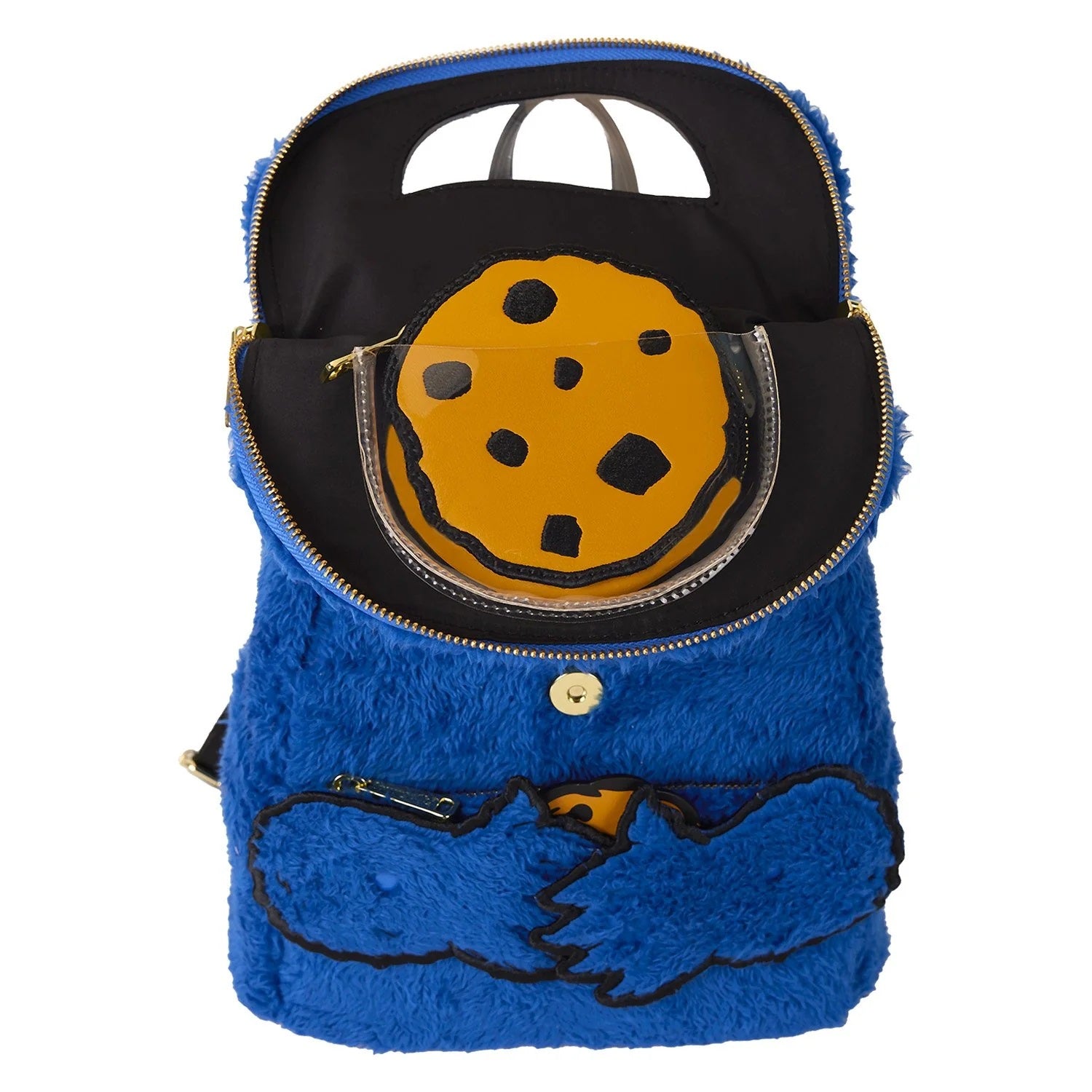 Loungefly x Sesame Street Cookie Monster Plush Cosplay Mini Backpack With Coin Bag - Fugitive Toys