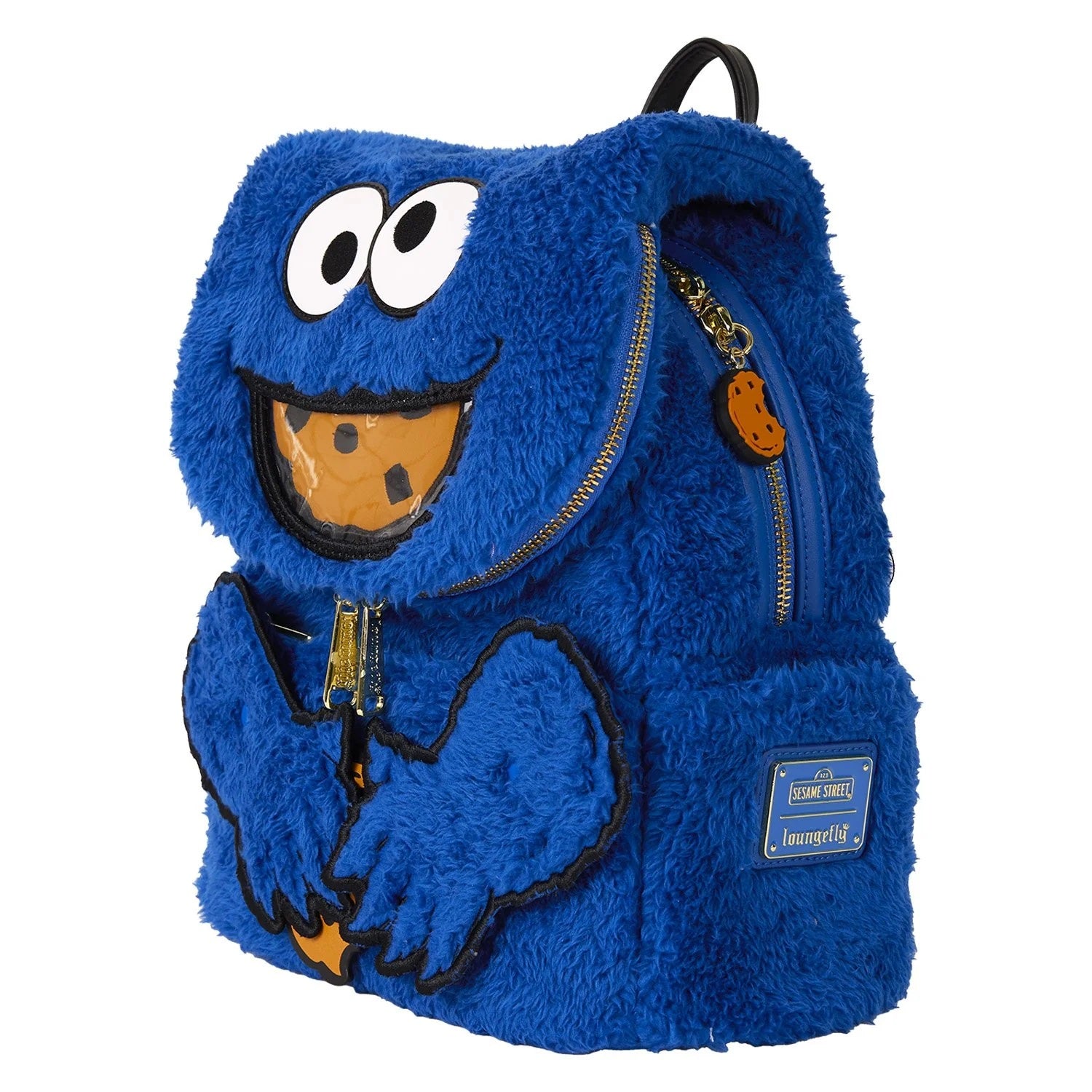 Loungefly x Sesame Street Cookie Monster Plush Cosplay Mini Backpack With Coin Bag - Fugitive Toys
