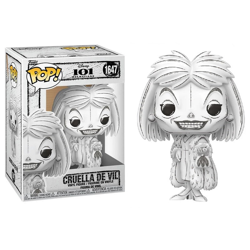 Disney Sketched Pop! Vinyl Figure Cruella De Vil [101 Dalmatians] [1647] - Fugitive Toys