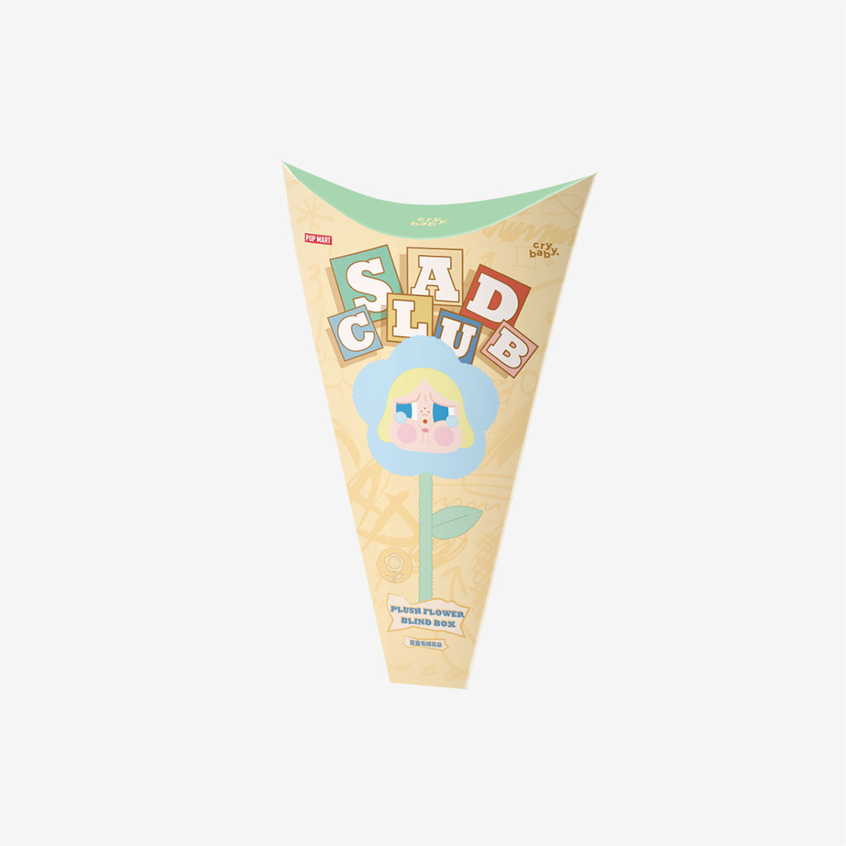 POP MART CRYBABY Sad Club Series - Plush Flower [1 Blind Box] - Fugitive Toys