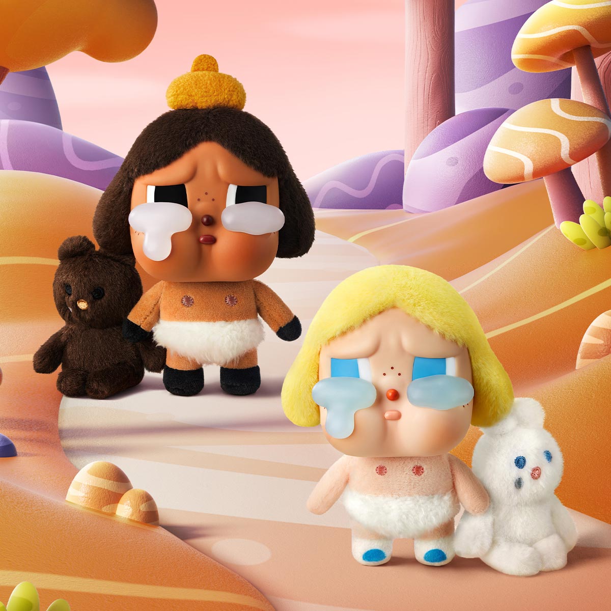 POP MART CRYBABY Crying Again Series-Vinyl Face Plush Blind Box [1 Blind Box] - Fugitive Toys