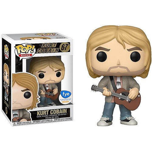 Rocks Pop! Vinyl Figure Kurt Cobain [Tan Sweater] [67] - Fugitive Toys