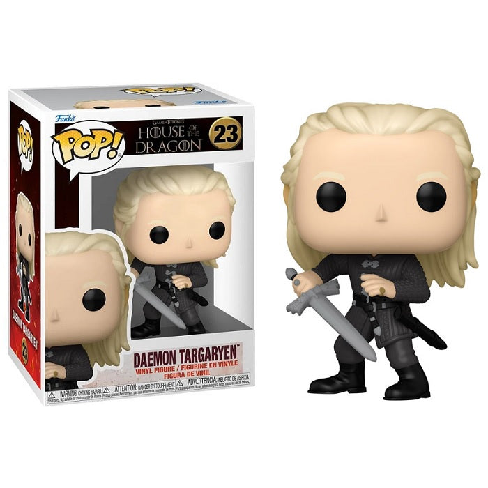 House of the Dragon Pop! Vinyl Figure Daemon Targaryen with Dark Sister [23] - Fugitive Toys