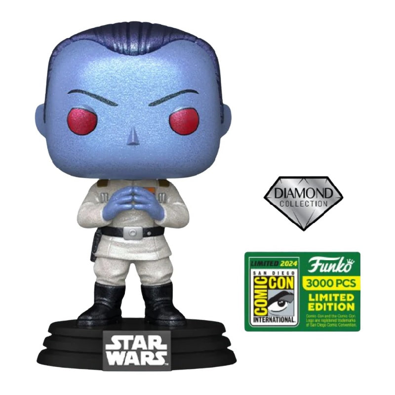 Star Wars: Ahsoka Pop! Vinyl Figure Grand Admiral Thrawn [Steepling] [Diamond] [SDCC 2024] [697] - Fugitive Toys
