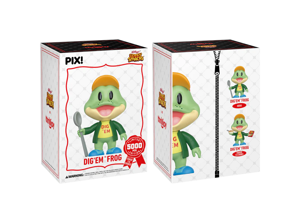 Thrilljoy PIX! Dig Em' Frog [Kellogg's Honey Smacks] [LE5000] - Fugitive Toys