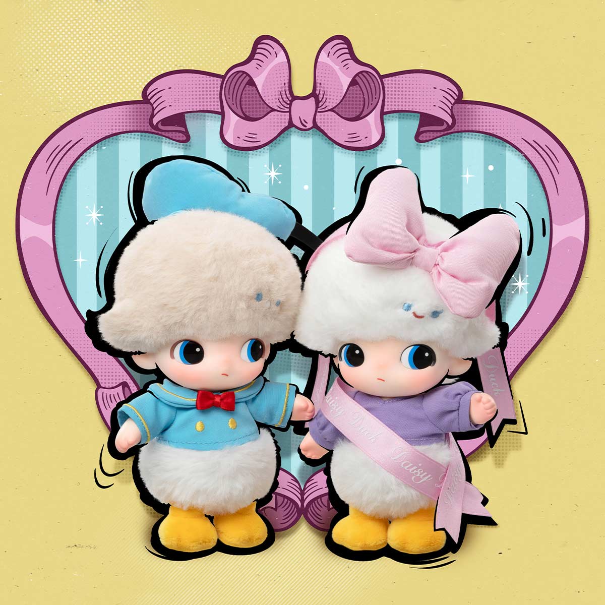 POP MART DIMOO WORLD × DISNEY Series-Vinyl Plush Keychain [1 Blind Box] - Fugitive Toys