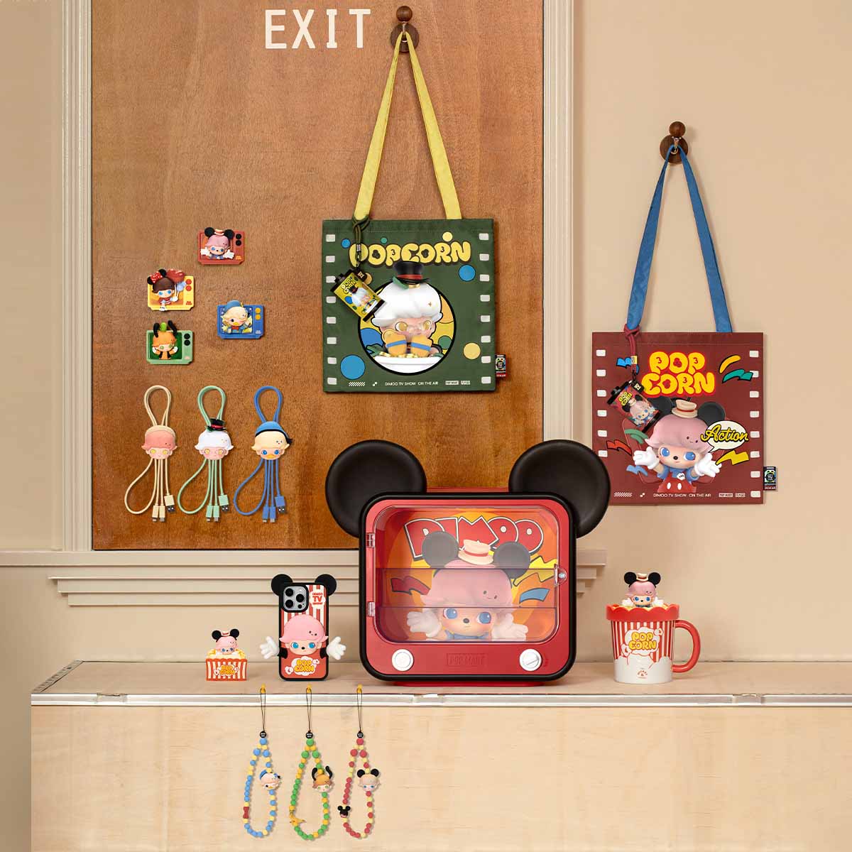 POP MART DIMOO WORLD × DISNEY Series-Mobile Phone Lanyard [1 Blind Box] - Fugitive Toys
