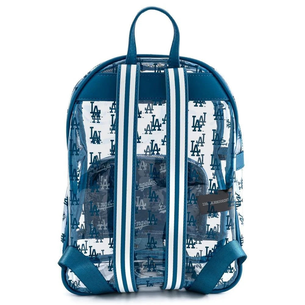 Loungefly x MLB Los Angeles Dodgers Clear Mini Backpack - Fugitive Toys