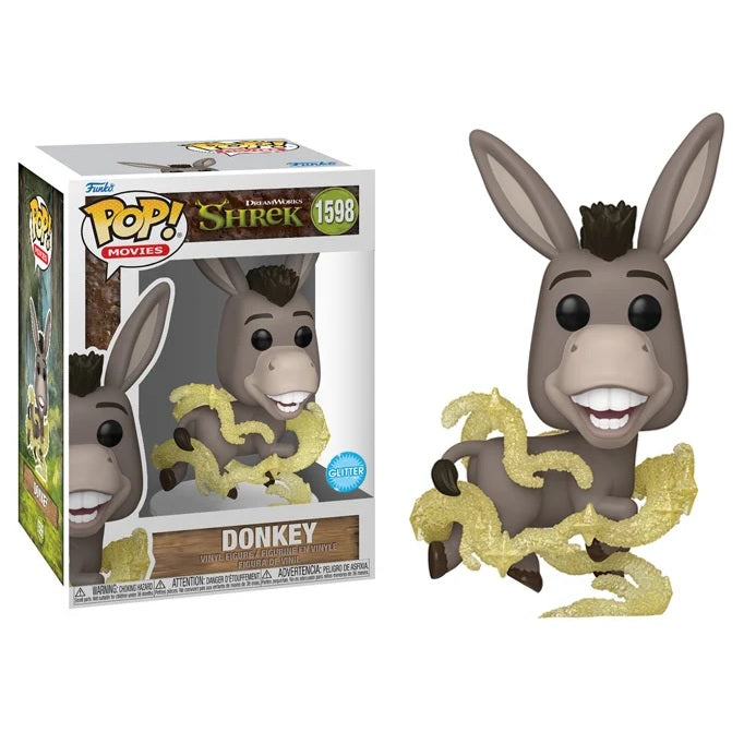 Shrek Dreamworks 30th Anniversary Pop! Vinyl Figure Donkey [Glitter] [1598] - Fugitive Toys