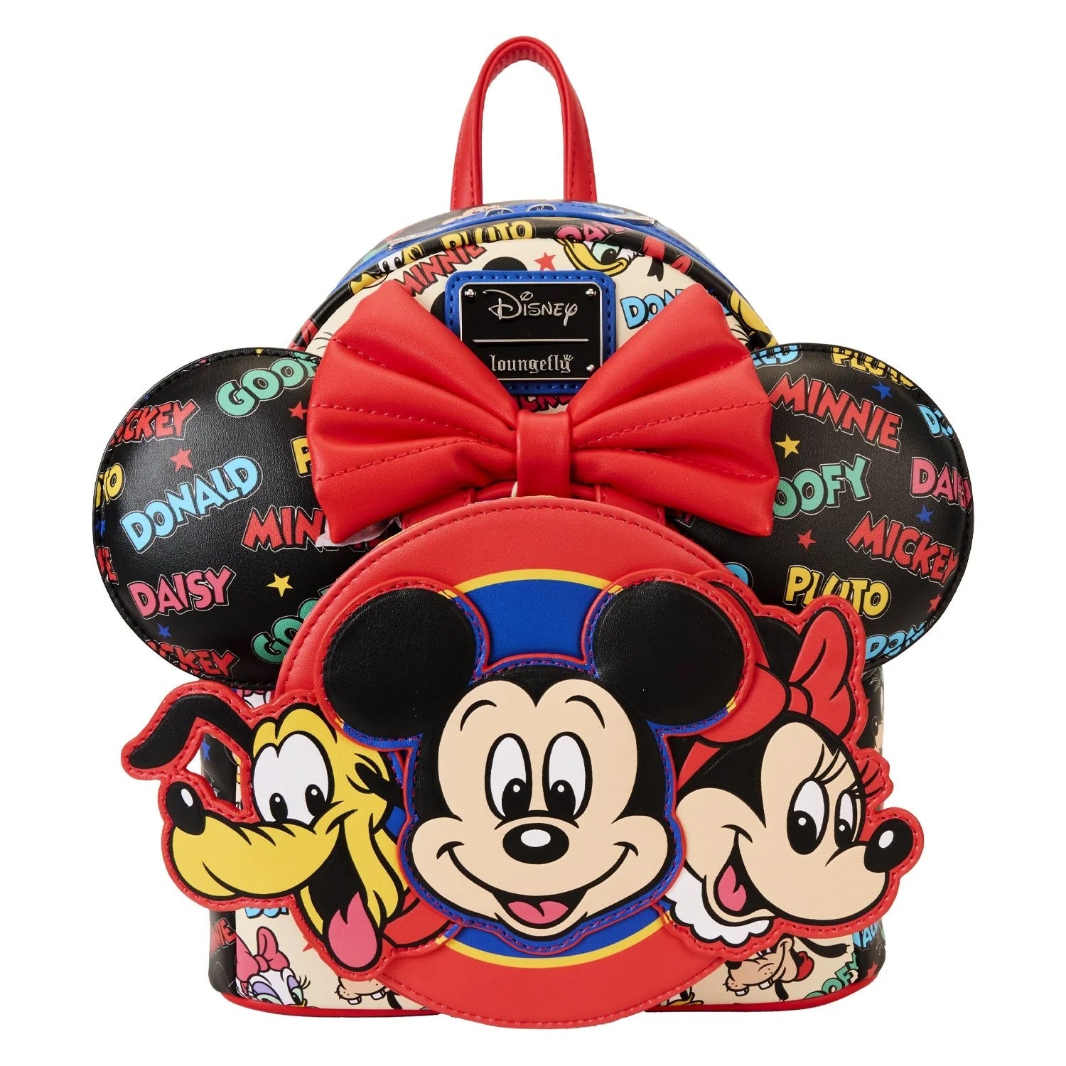 Loungefly x Disney Mickey & Friends Classic All-Over Print Mini Backpack With Ear Headband - Fugitive Toys