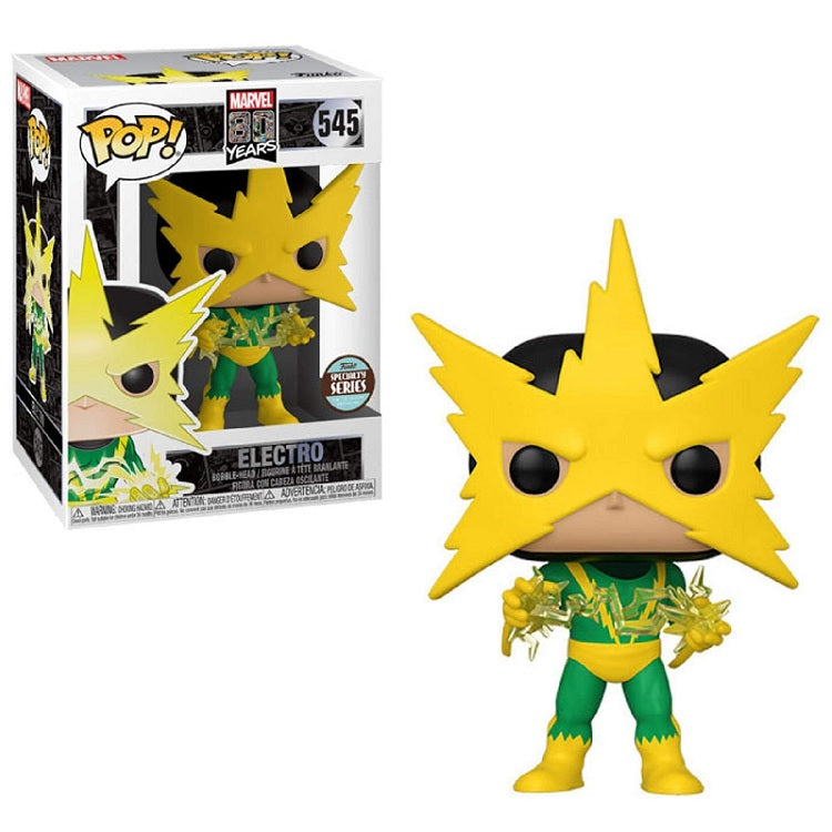Marvel 80th Pop! Vinyl Figure First Appearance Electro [545] - Fugitive Toys