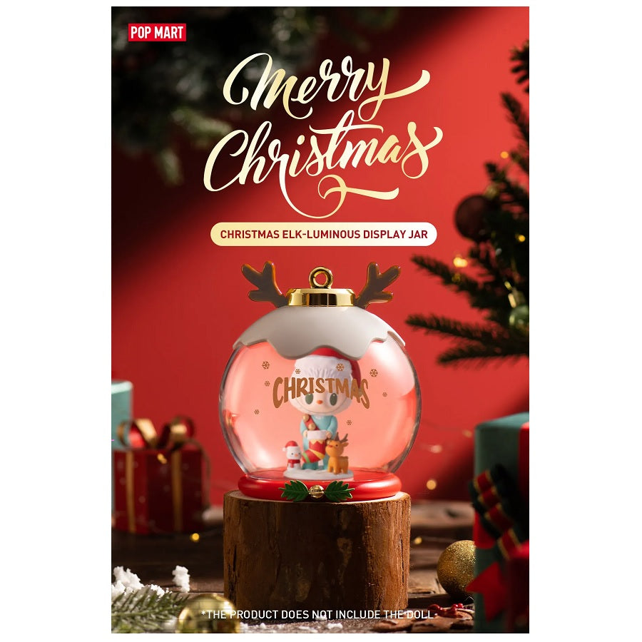 POP MART Christmas Elk Luminous Display Jar - Fugitive Toys