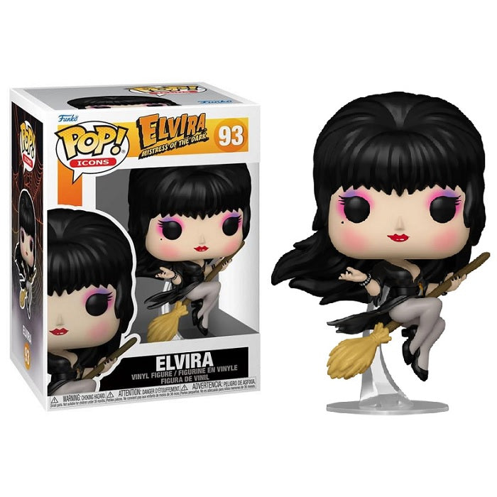 Elvira Mistress of the Dark Pop! Vinyl Figure Elvira on Broom [93] - Fugitive Toys