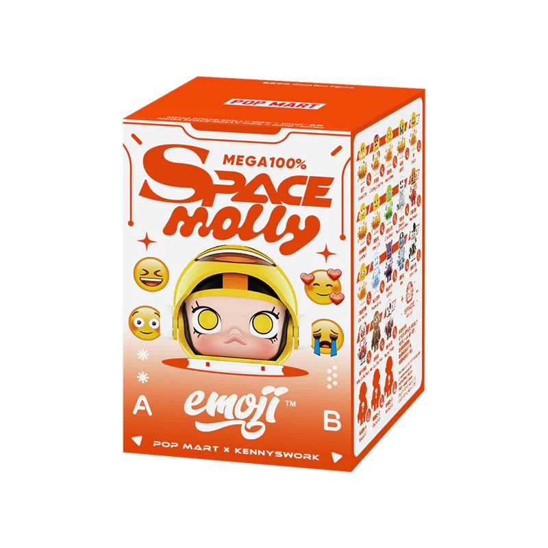 POP MART MEGA SPACE MOLLY 100% × emoji™ Series [1 Blind Box] - Fugitive Toys