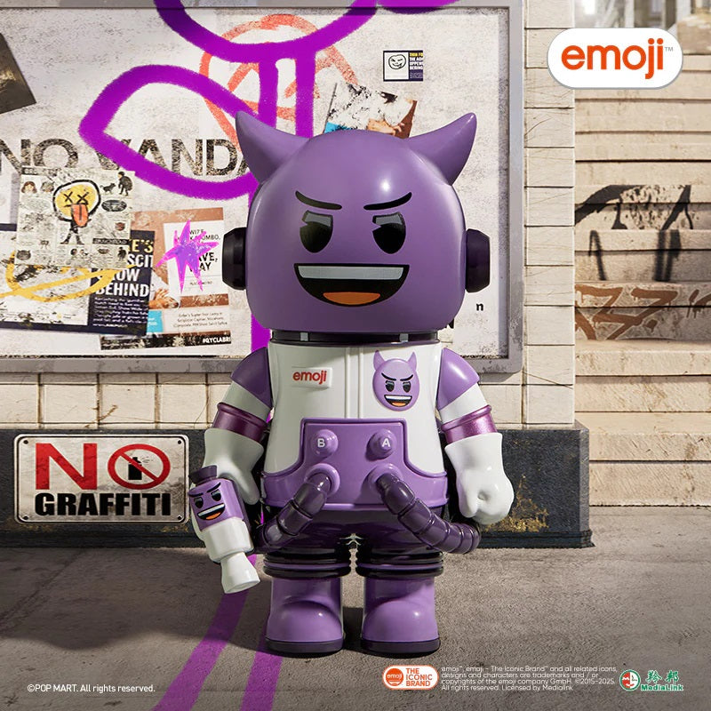 POP MART MEGA SPACE MOLLY 100% × emoji™ Series [1 Blind Box] - Fugitive Toys