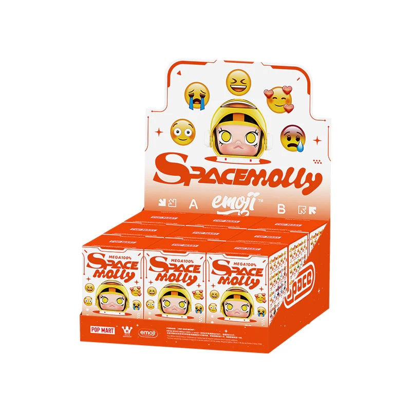 POP MART MEGA SPACE MOLLY 100% × emoji™ Series [1 Blind Box] - Fugitive Toys