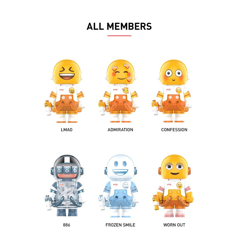 POP MART MEGA SPACE MOLLY 100% × emoji™ Series [1 Blind Box] - Fugitive Toys