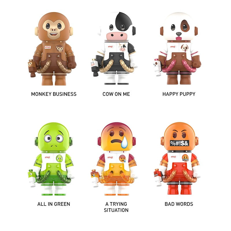 POP MART MEGA SPACE MOLLY 100% × emoji™ Series [1 Blind Box] - Fugitive Toys