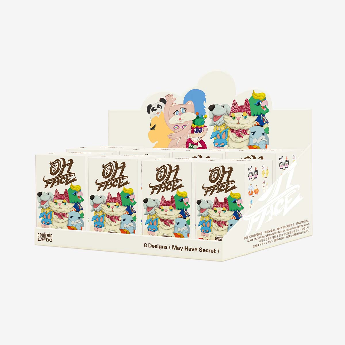 POP MART COOLRAINLABO Oh Face Series [1 Blind Box] - Fugitive Toys